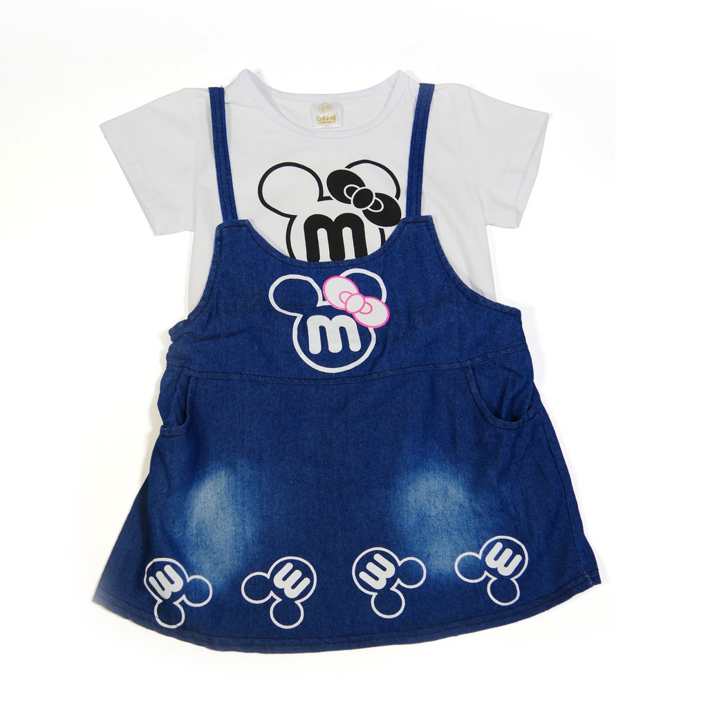 shirt dress with jumper attached