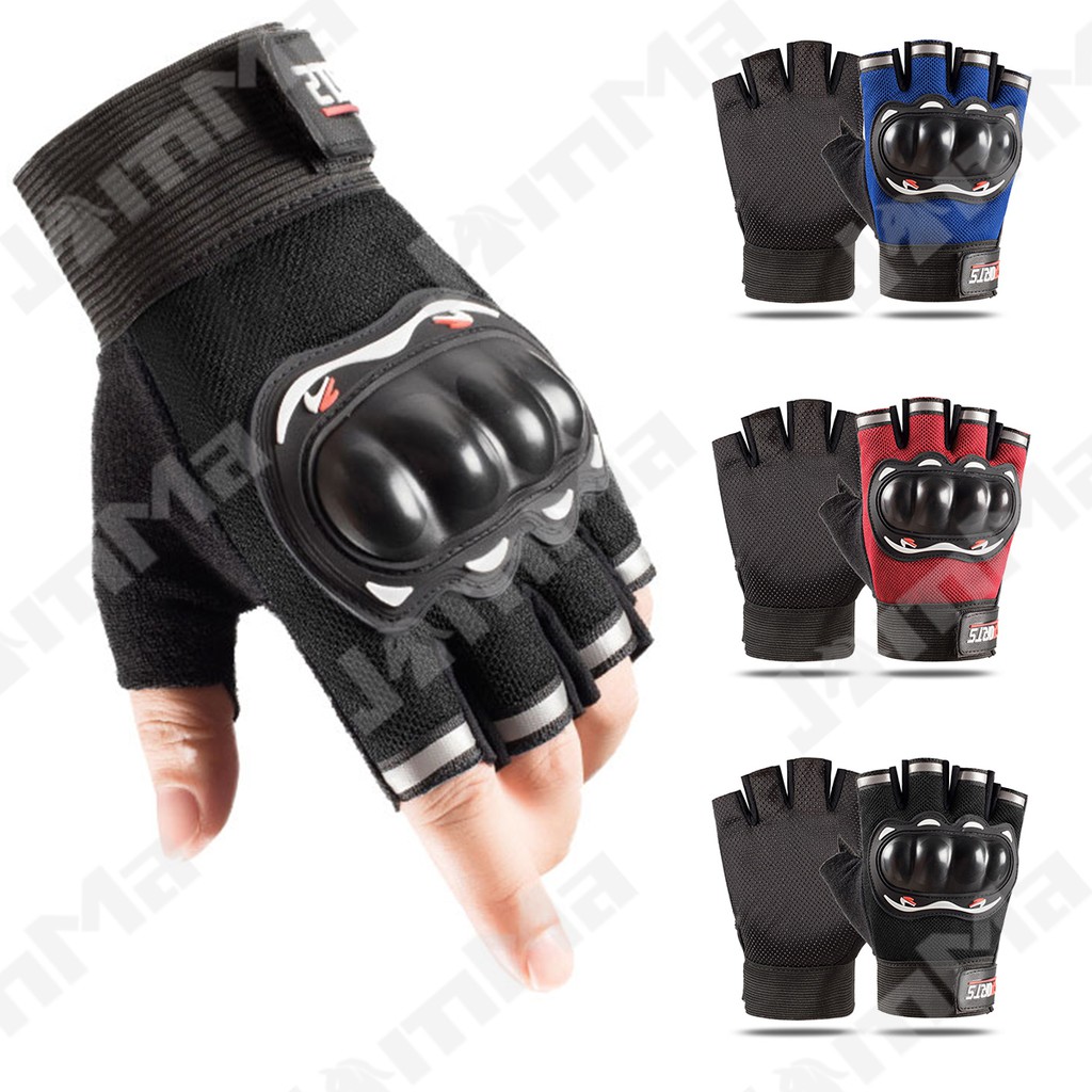 fingerless bike gloves