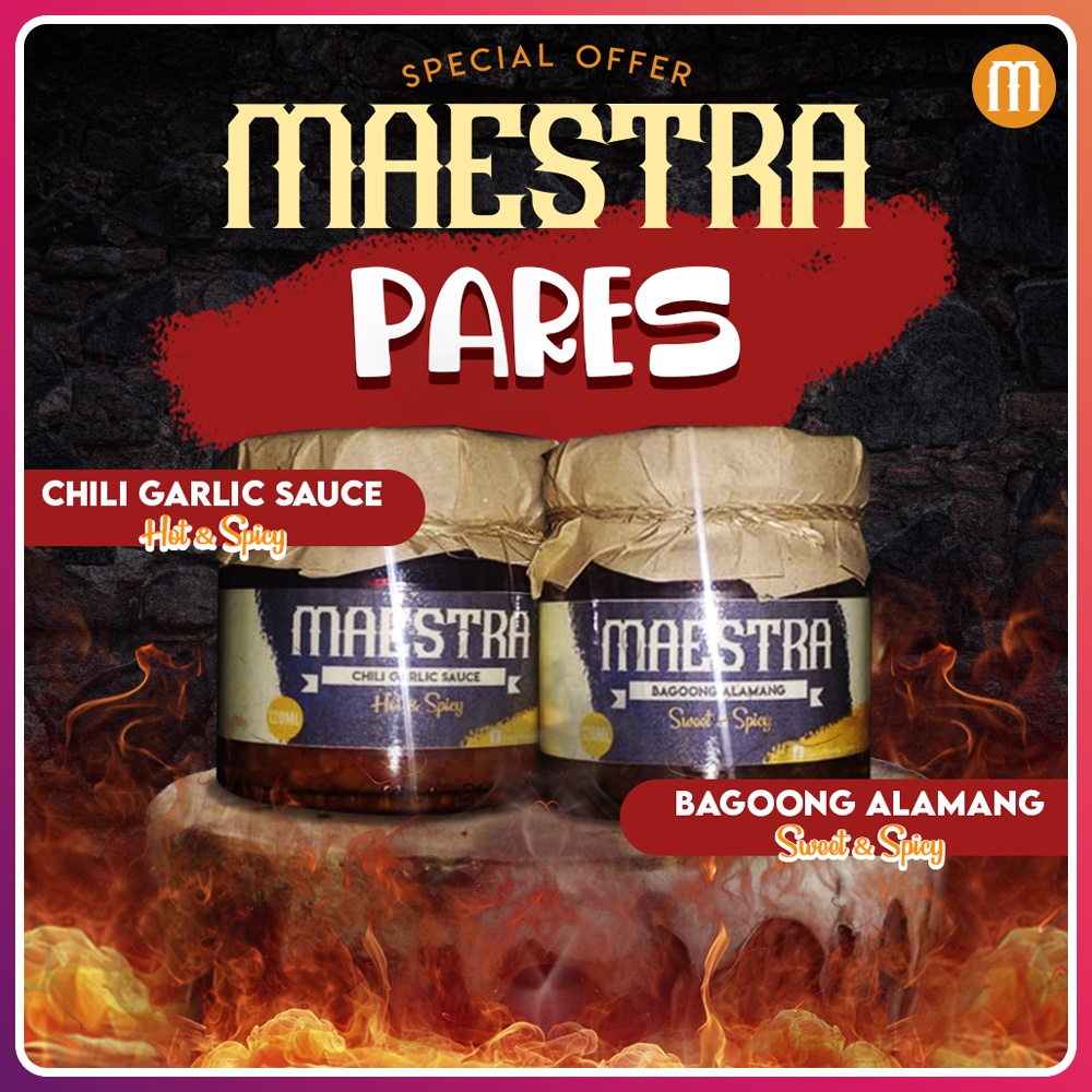 Maestra chili garlic sauce and bagoong alamang Shopee Philippines