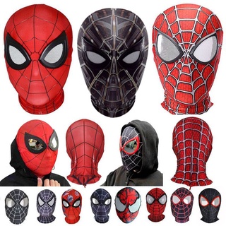 The Avengers Iron Spiderman No Way Home Miles Morales Elastic Mask Spider Man Headcover Cosplay Costume For Adult Kids
