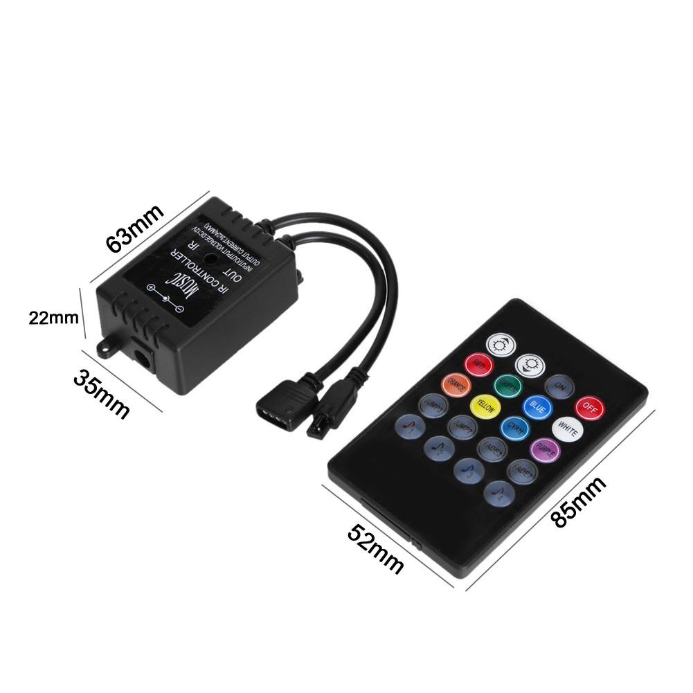 IR-Fern-LED-Musik-Controller mit 20-Tasten für 3528//5050 RGB-Streifen Licht