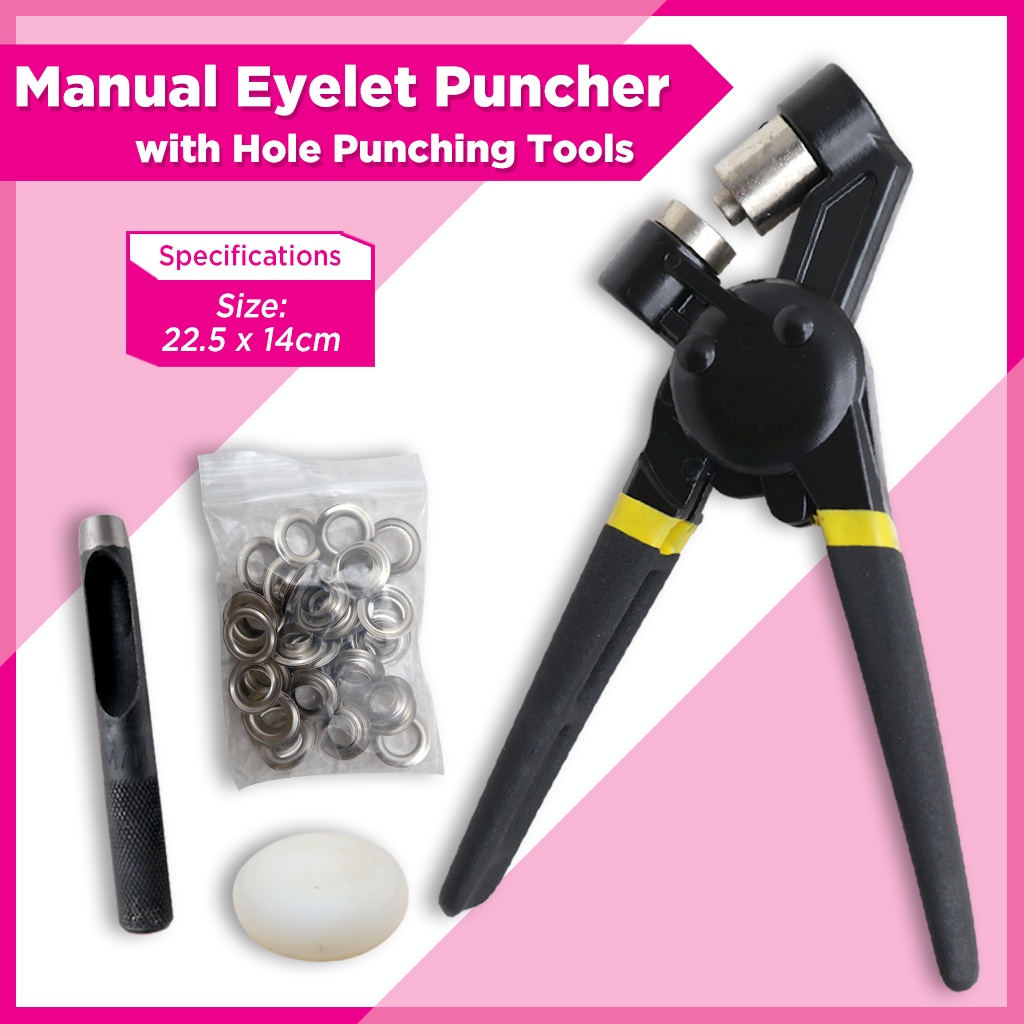 Manual Eyelet Puncher 10mm Use for Tarpaulin and Banner Shopee