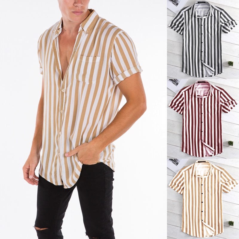 yellow striped shirt mens