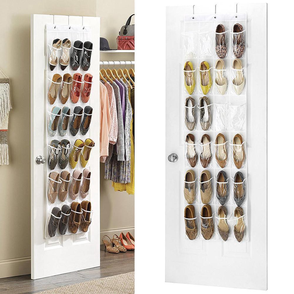 Over The Door Shoe Organizer Rack Hanging Storage Holder Closet Hanger Bag F9c4 Shopee Philippines