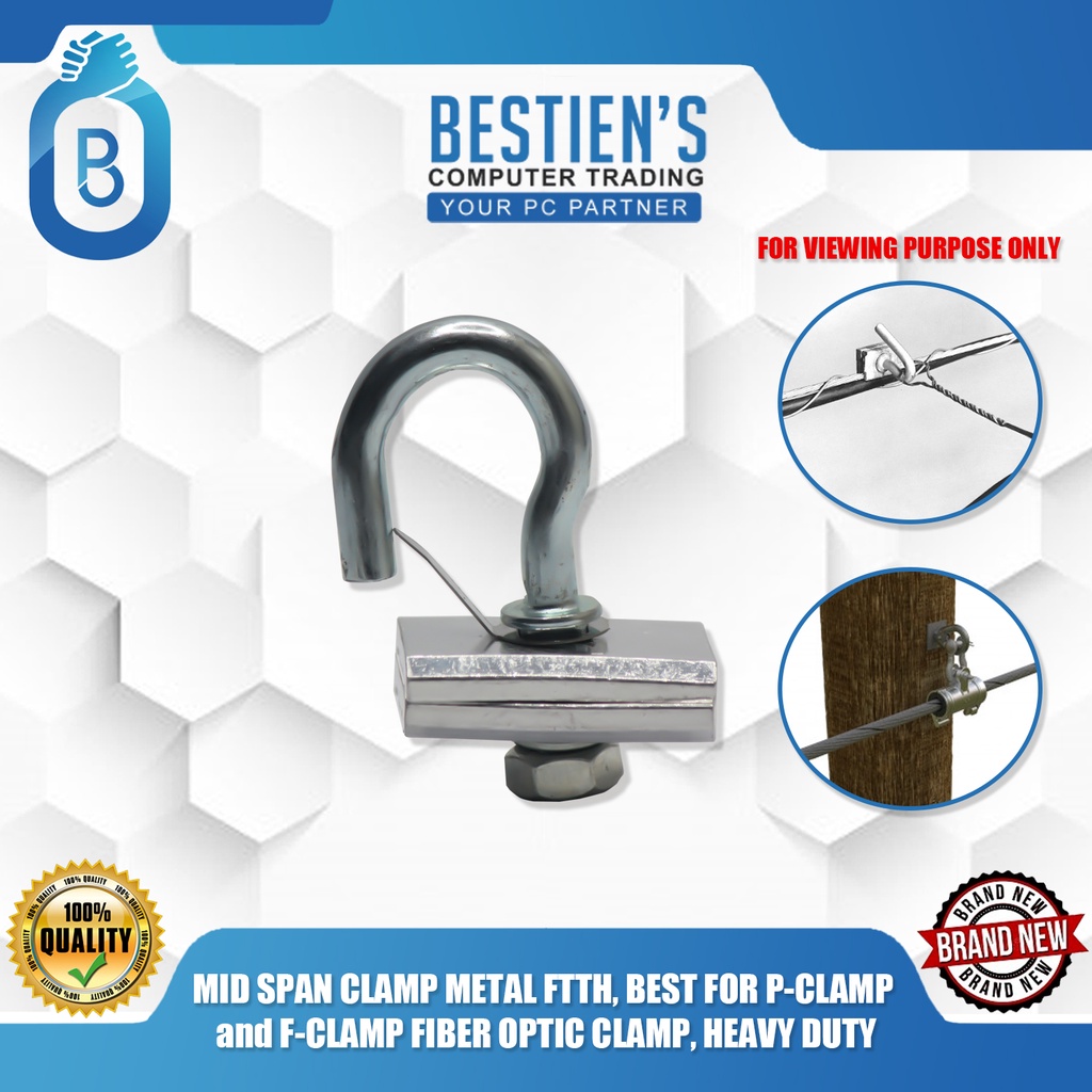 MID SPAN CLAMP METAL FTTH, BEST FOR PCLAMP and FCLAMP FIBER OPTIC