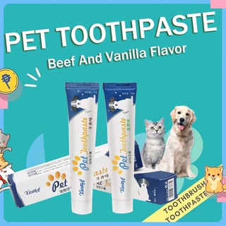 Dog Toothpaste Dog Toothbrush Pet Supplies Dog Cat Toothpaste Set Mouth Cleaning Care