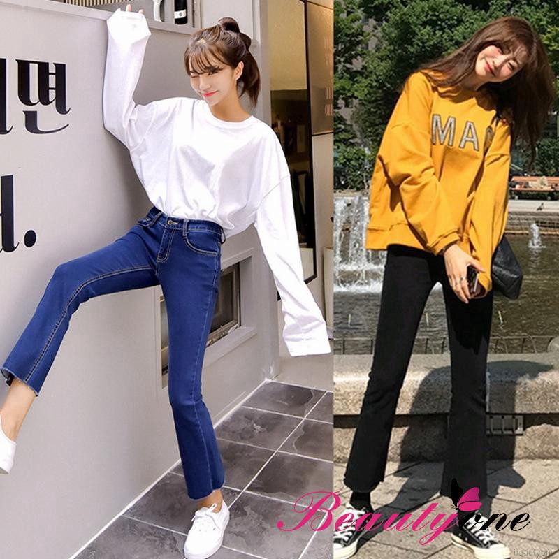 tight stretchy flared pants