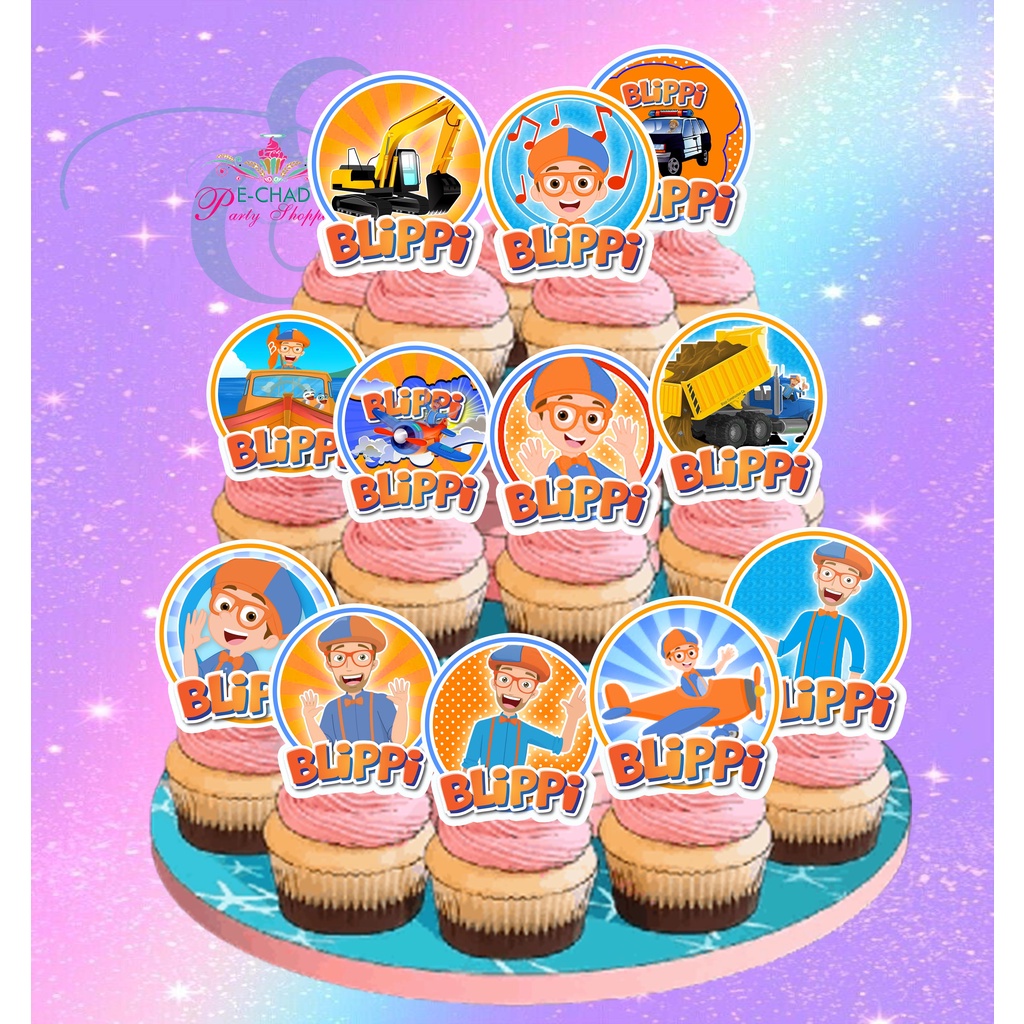 E-Chad_blippi theme cupcake topper | Shopee Philippines