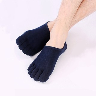 5/10 Pairs Men Cotton Five Finger Toe Socks Ankle Invisible No Show Mesh Low Cut