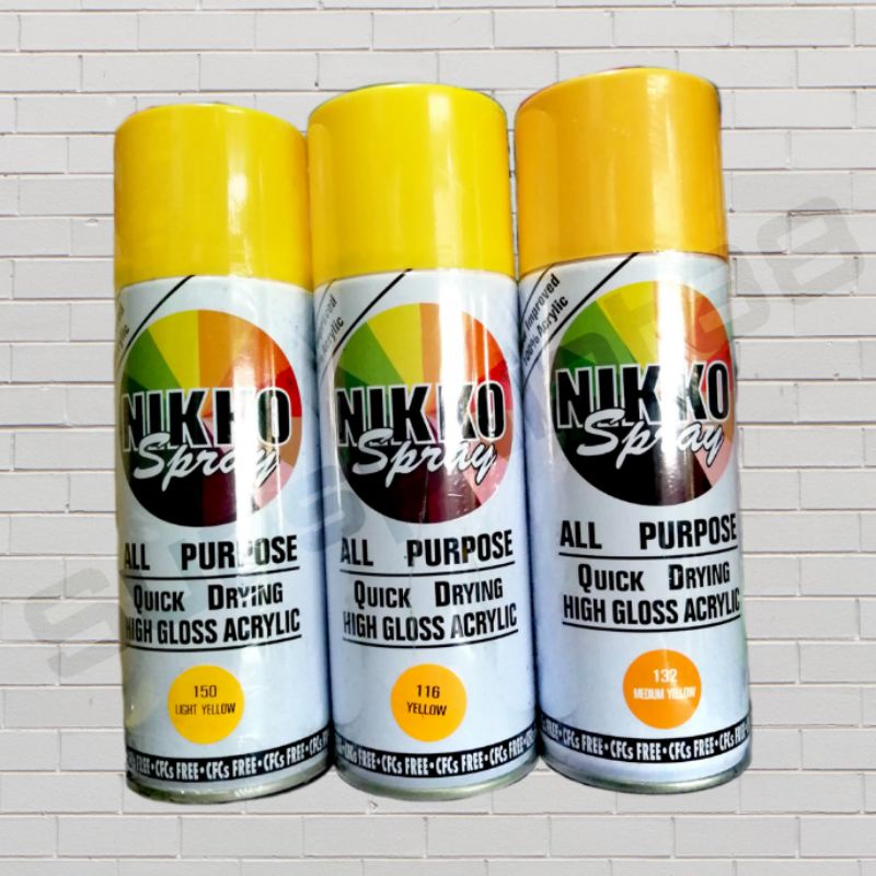 Nikko Spray Paint Yellow Series Shopee Philippines