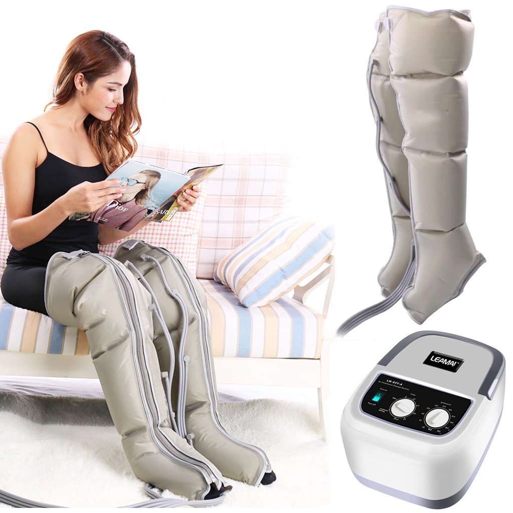 Leg Compression Massager Heated for Arm Waist Pneumatic Air Wraps Relax