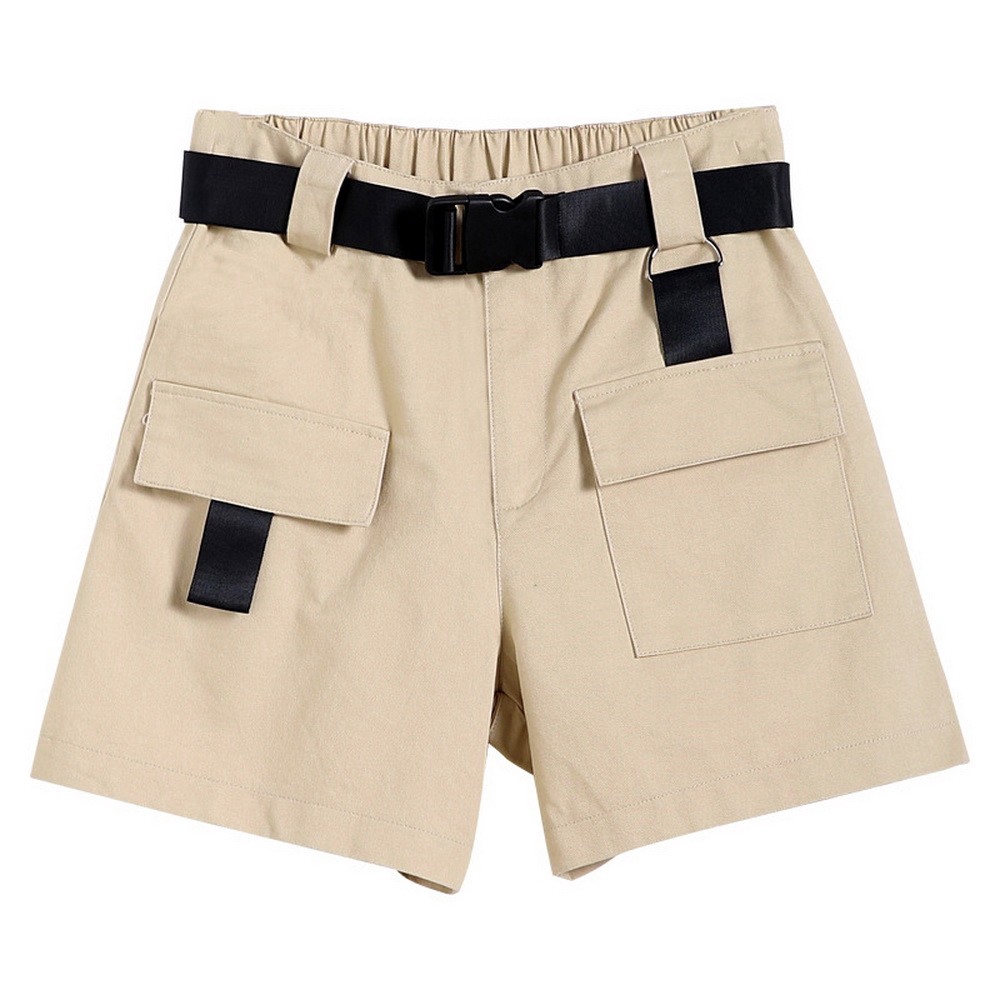 womens cargo shorts beige