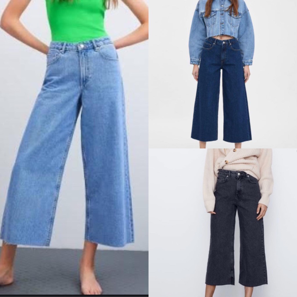 Zara Cullotes Jeans - Wide Leg Size 25-36 (!!PLUS SIZE AVAIL ...