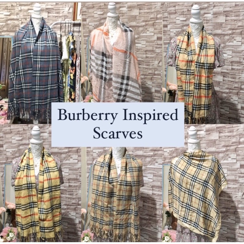 burberry inspired scarf