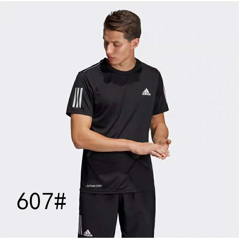 Adidas Dri-Fit Sports Running Fitness Cloth T-Shirt Sorts -Sleeved  Compression Tights Cool No.607 | Shopee Philippines