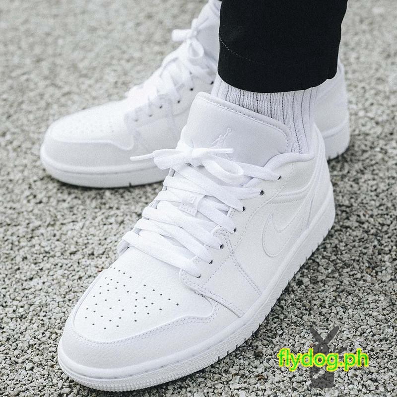 Air Jordan 1 Low Triple White Light And Comfortable Sneakers Top Quality Casualshoes Shopee Philippines