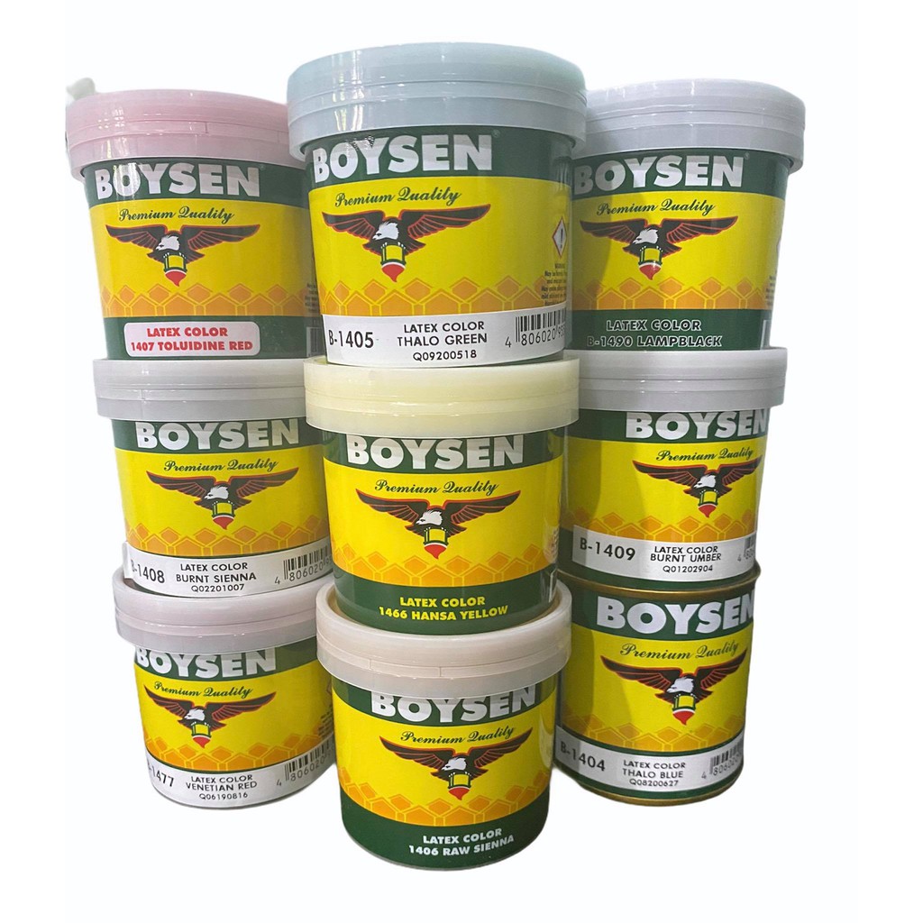 BOYSEN LATEX COLOR PAINT 1 4Liter FOR CEMENT CONCRETE CEMENT POTS   F7a38659f5b7f38ec30b09fda84d290c