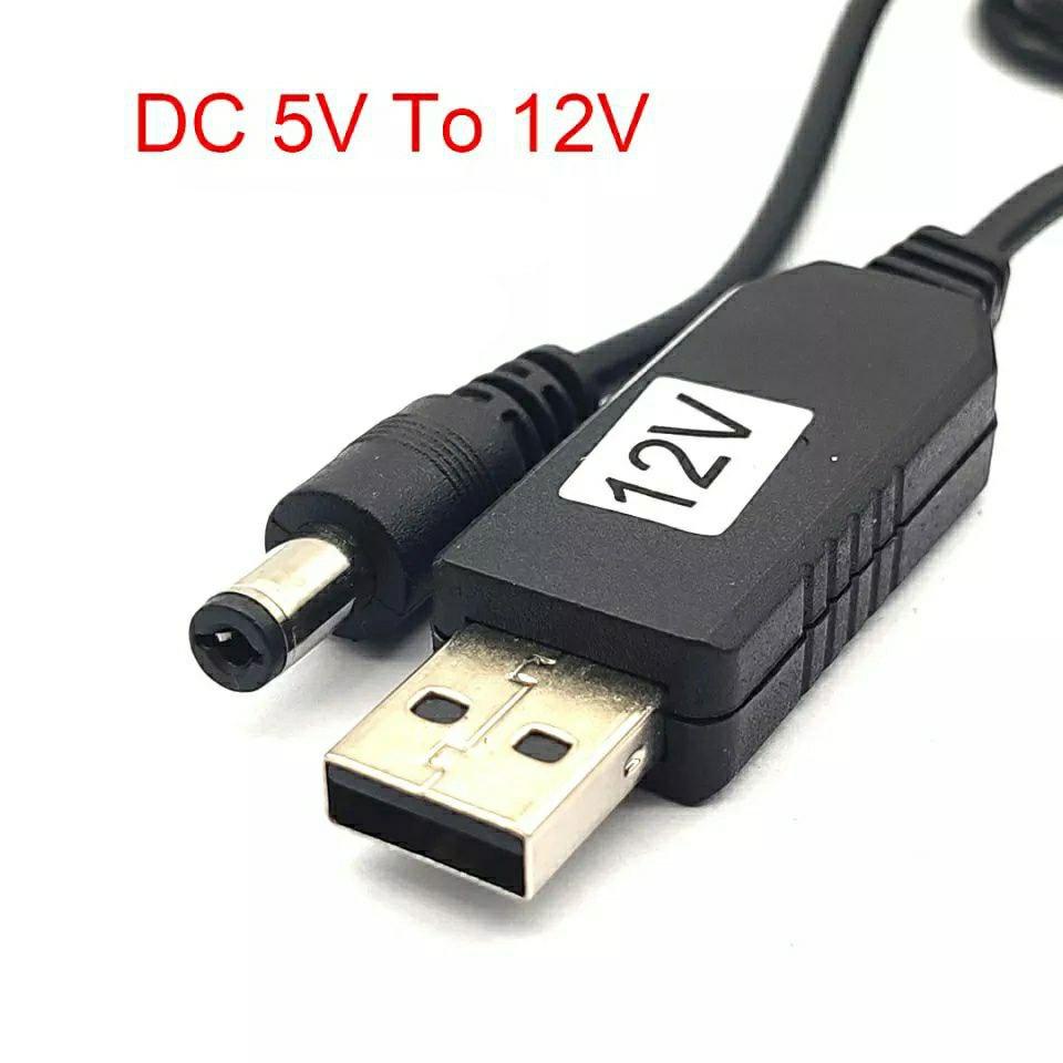 5V to 12V USB Cable 1A 2A3A Fiber Cord WiFi Router to