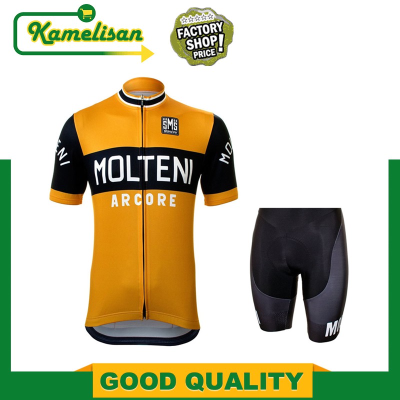 yellow bib shorts