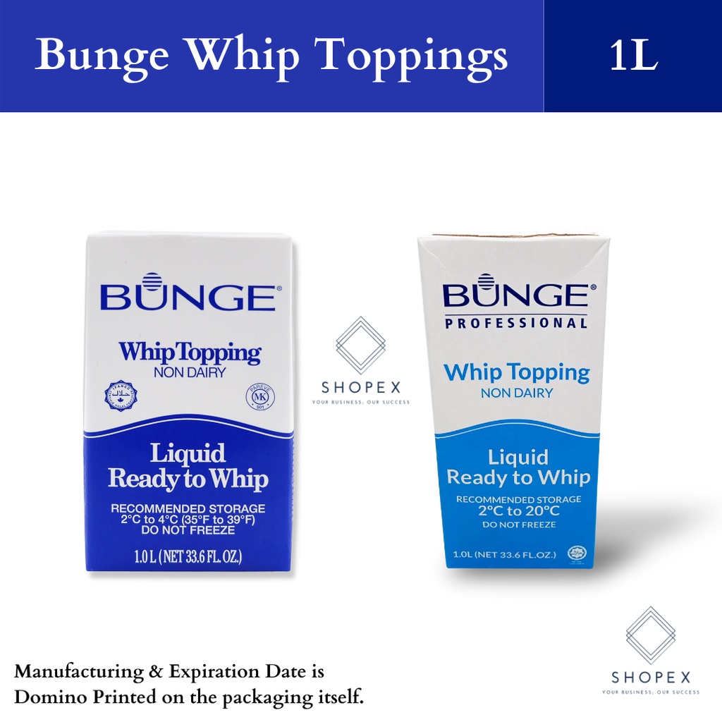 Bunge Non Dairy Whipping Cream (1 Liter)/ Professional/ Whip Topping