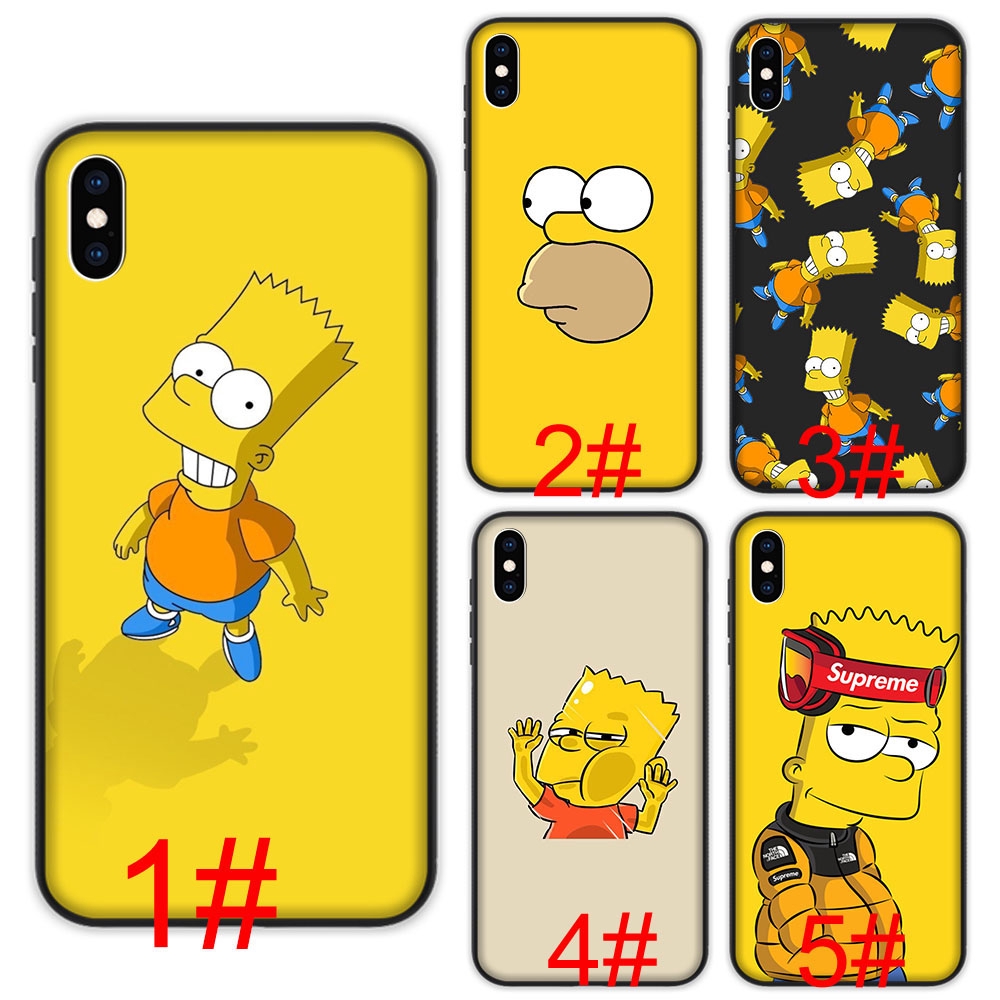 Soft Phone Case Iphone 12 Mini 11 Pro Max 7 8 Se Bart Simpson Shopee Philippines