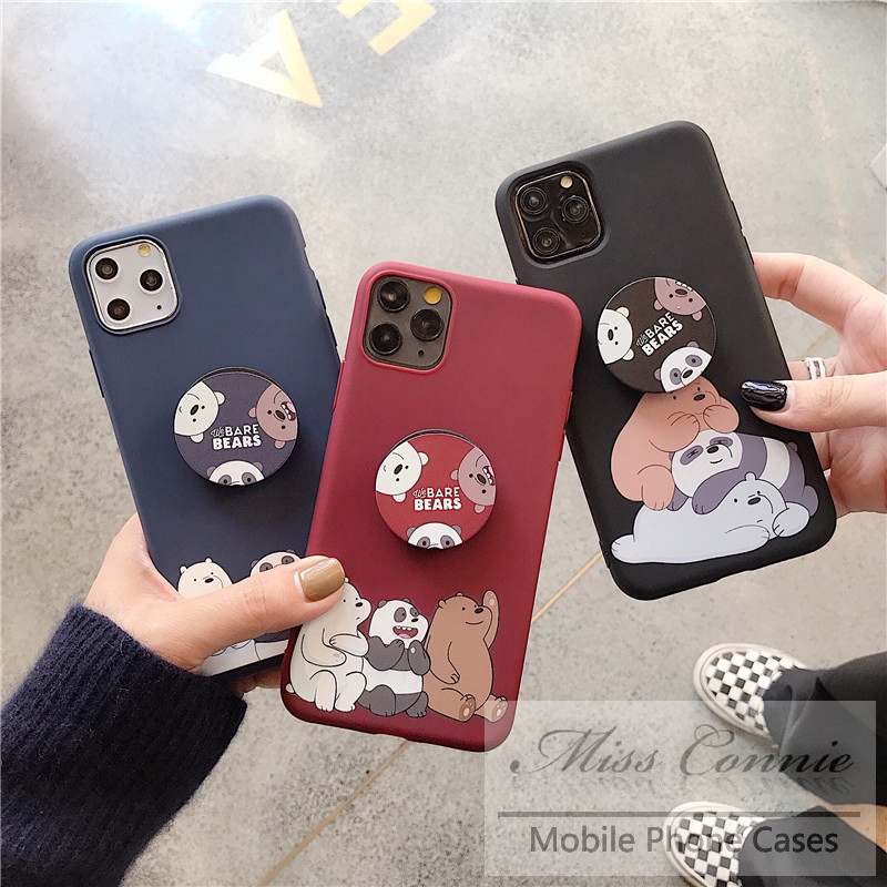 Case Iphone 11 Pro Max Iphone 6s 6 7 8 Plus X Xs Max Xr Iphone 12 Pro Max We Bare Bears Cute Soft Cover With Popsocket Shopee Philippines