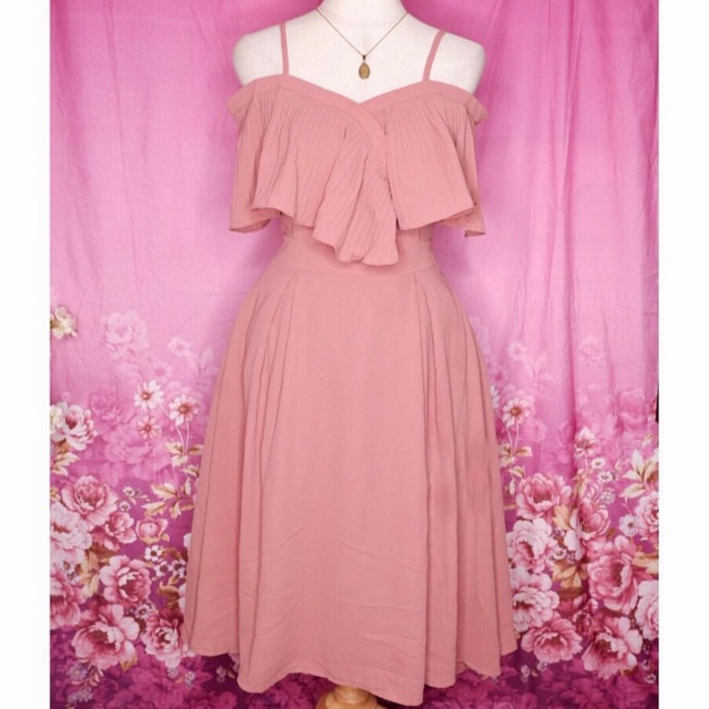 old rose formal dress