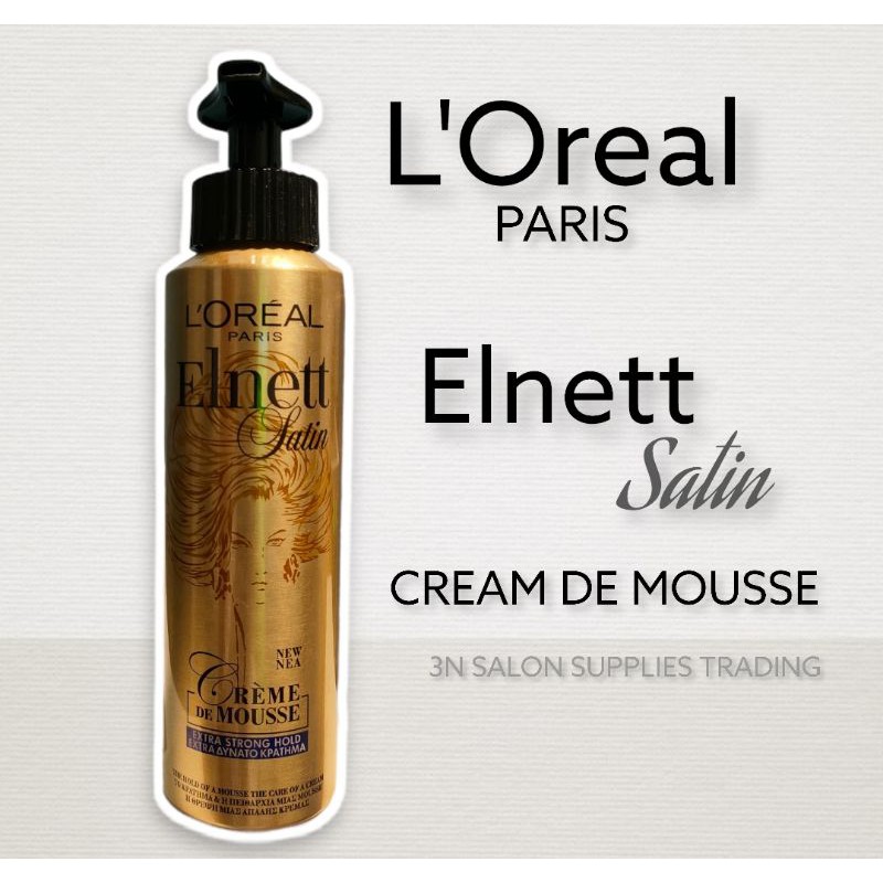 L'Oreal Paris Elnett Satin Creme De Mousse (Extra Strong Hold) | Shopee  Philippines