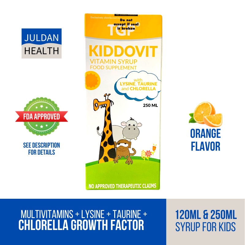(Growee Generic) Kiddovit Multivitamins + Lysine + Taurine + Chlorella