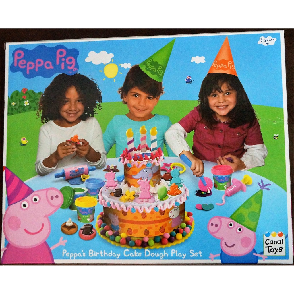 play doh peppa pig birthday cake