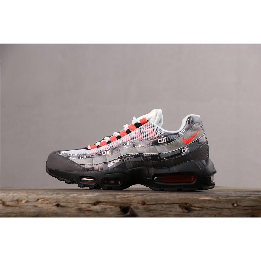 nike air max 95 grey and red