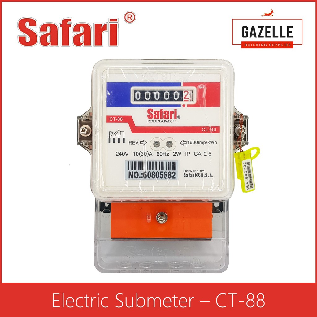 Safari Electric Submeter CT88 US Patent 10(30)A Shopee Philippines
