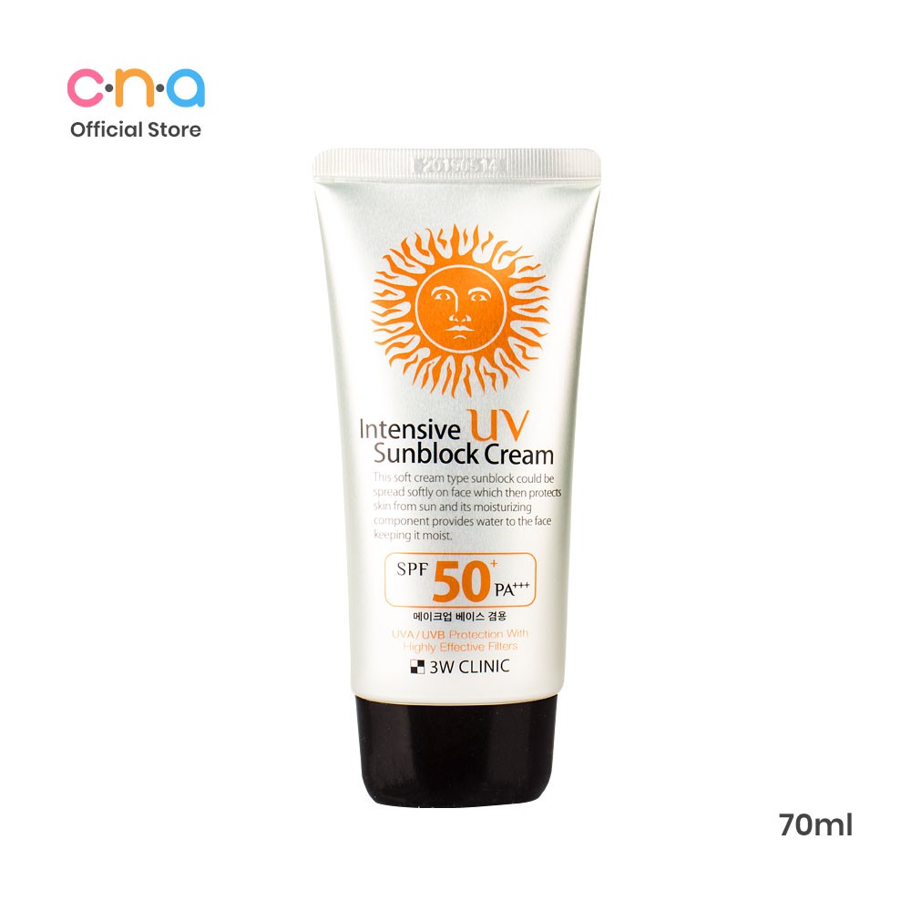 3W CLINIC Intensive UV Sunblock Cream | Shopee Philippines