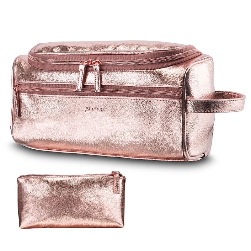 rose gold wash bag