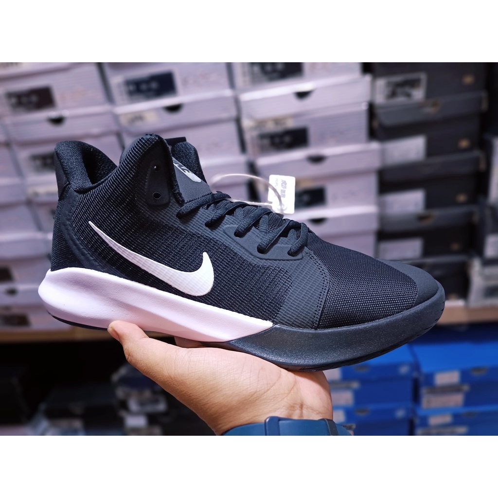 white basketball shoes with black socks