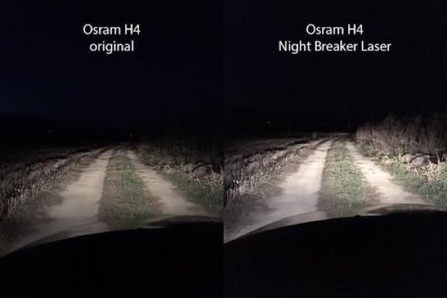 OSRAM Night Breaker LASER NEXT GENERATION 2018, LASER 1st Gen, Philips  RacingVision, X-tremeVision 