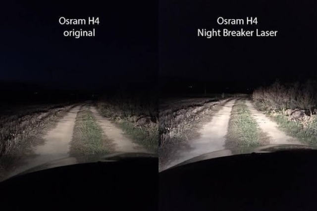 OSRAM Night Breaker H4 9003 Car Headlight Auto High Low Beam Laser Next  Generation 12V 60/55W 3700K 2PCS