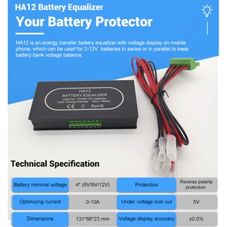 Battery Balancer/Equalizer Bluetooth Monitoring HA12 48V 4 x 12V Series ...