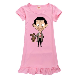 Baju Mr. Bean Summer hot sale children's casual pajamas dresses, children's loose party dresses, chi #6