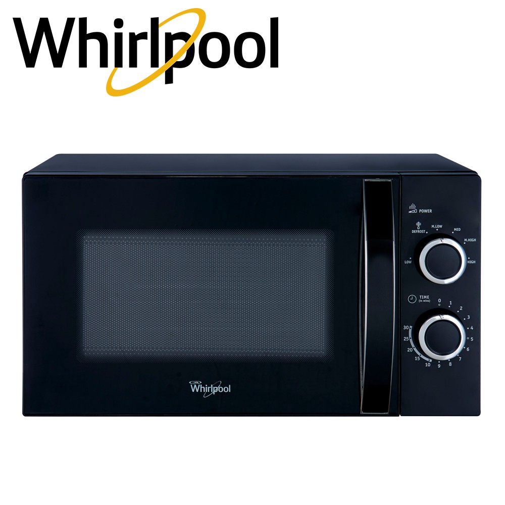Whirlpool 20 Liter Mechanical Microwave Oven MWX201 XEB (Black