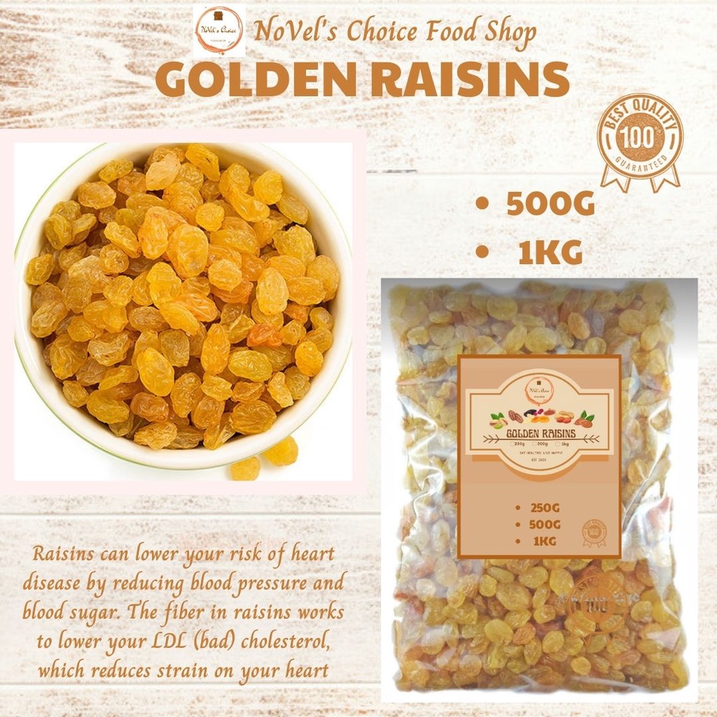 Golden Raisins (500g/1kg) Shopee Philippines