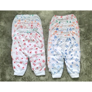 6/12 pcs white pajama with print newborn pajamas Baby Pajama White cotton Printed to 12 mos
