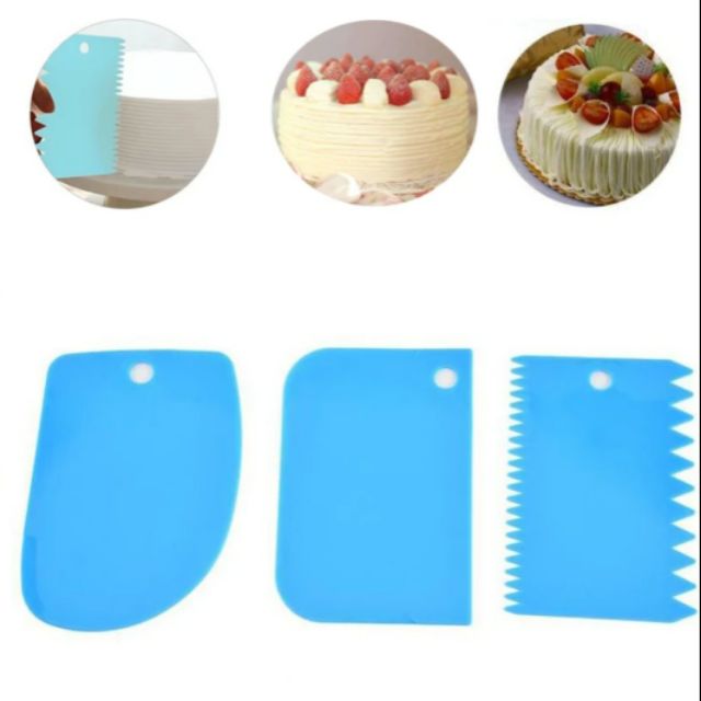 3PCS Scraper Cutter Slicer for Dough, Batter and Icing | Shopee Philippines