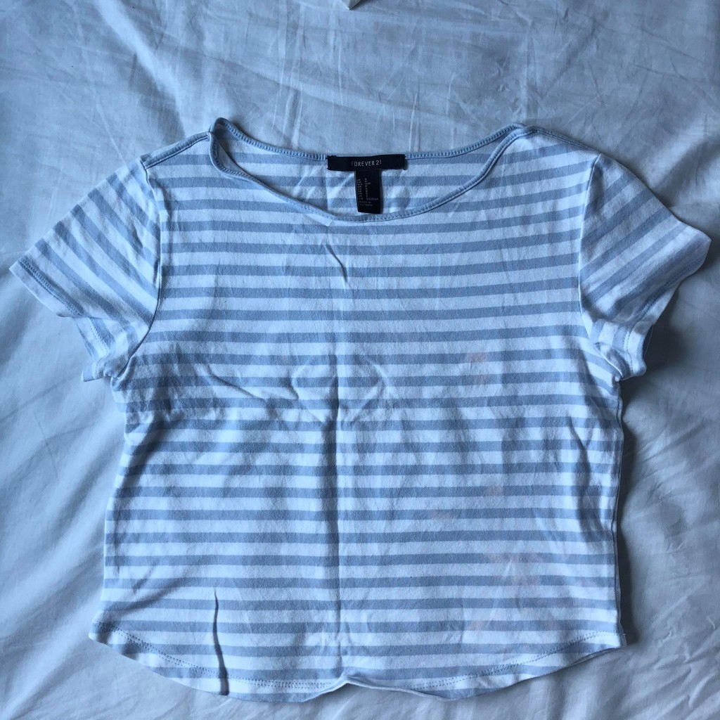 striped baby tee