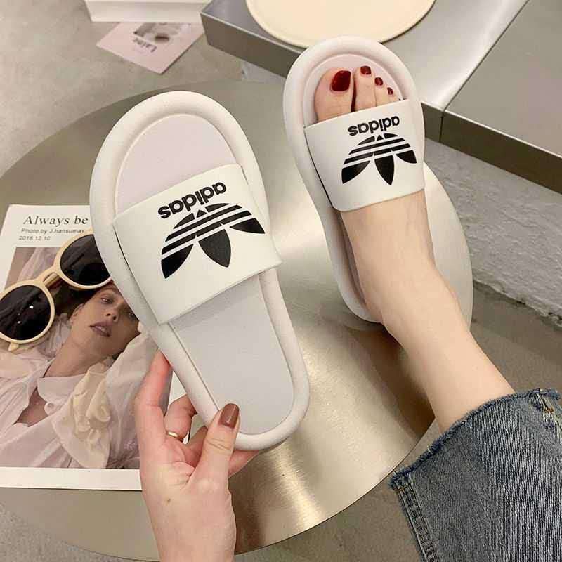 adidas flat slippers