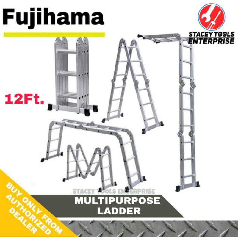 FUJIHAMA Multi Purpose Ladder 12 Feet 4x3 12 steps