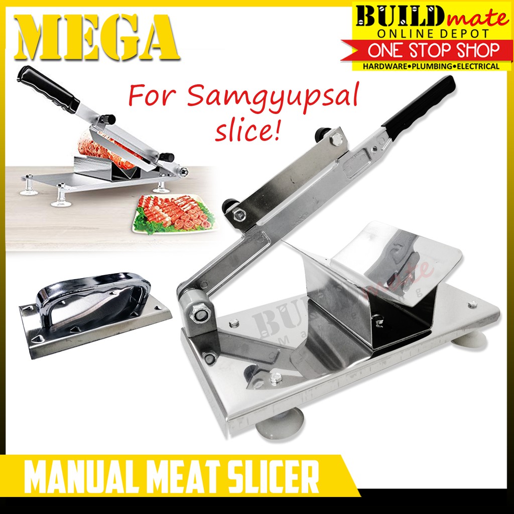 MEGA HEAVY DUTY Manual Meat Slicer Cutter for Korean Samgyupsal Frozen