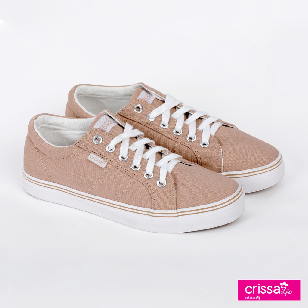 Crissa Steps Ladies Lace Up Shoes CSC060716 (Beige