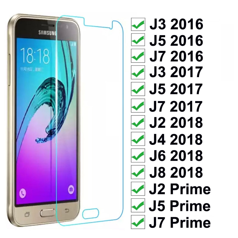 Tempered Glass On For Samsung Galaxy J3 J5 J7 16 17 J2 J5 J7 Prime Screen Protector For Samsung Shopee Philippines