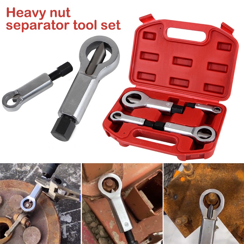 HeavyDuty Nuts Splitter Tools Set Nut Breaker Tool Durable Portable